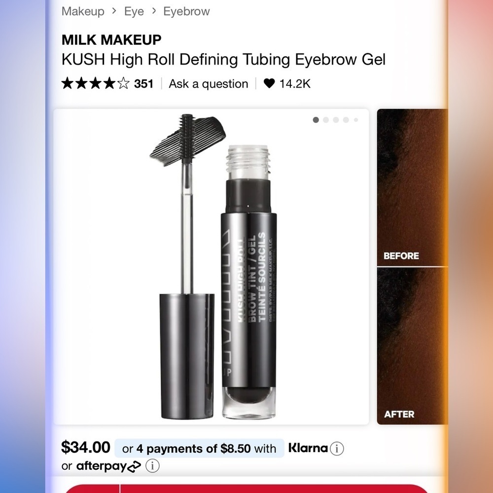 Makeup MILK - kush high roll brown tint  - new